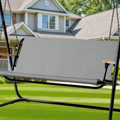 Immagine prodotto di Copertura impermeabile per altalena da giardino - Tessuto Oxford 600D, dimensioni 138 x 50 x 50 cm
