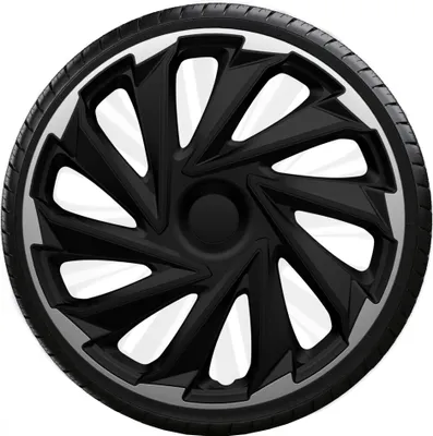 Obrázek produktu pro Poklice 15" MISANO Silver-Black sada 4 kusy