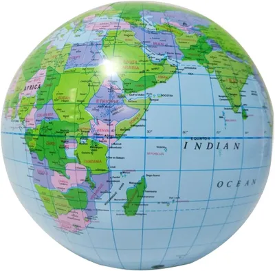 Produktbild von Aufblasbare Wasserb?lle Riesiger Wasserball Aufblasbare Globen Globe Beach Ball Earth Map 30cm