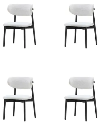 Productafbeelding van Eetkamerstoelen, witte en zwarte stoelen, design fauteuilset