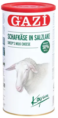 Produktbild von Gazi Schafskäse und Ziegenkäse Set in Salzlake 2x 800g 50% Fett Schaf Ziege Käse