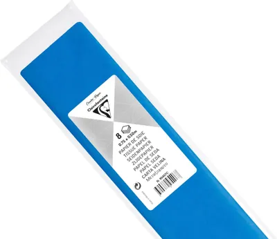 Produktbild von Clairefontaine 10x Seidenpapier, Pack. 8 Bogen 18g 50x75cm Petroliumblau 95457C