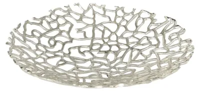 Produktbild von Dekoschale Fidan Ø32 cm H6 cm Aluminium Silber Stückpreis