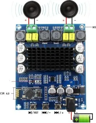 Produktbild von TPA3116D2 120Wx2 Wireless Bluetooth 4.0 Audio Receiver Digital Amplifier Board