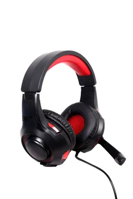 Image de Gembird GHS-U-5.1-01 Casque et micro-casque filaire avec arceau Gaming Noir, rouge