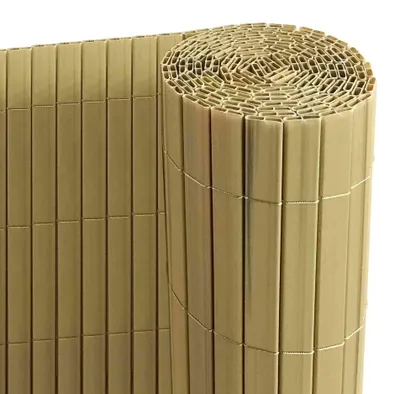 Produktbild von RIBELLI PVC Sichtschutzmatte mit Steg Bambus – extra stabil – 4 Meter, 80 cm