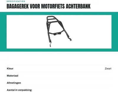 Image de Porte-bagages en acier – Installation facile – Compatible avec les modèles Dax 125 – Fiable – Compact – Idéal pour les voyages