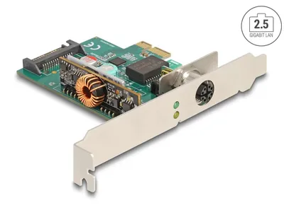 Image de Delock PCI Express x1 Netzwerkkarte 2,5 Gigabit LAN 1 x M12 PoE+ (90760)