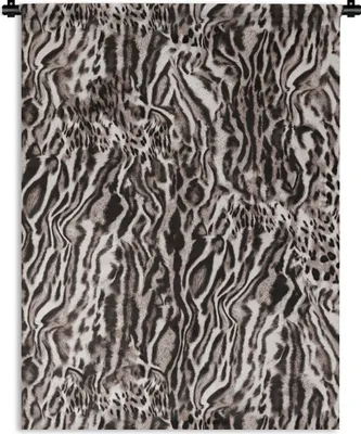 Produktbild von MuchoWow® Wandteppich Wandbehang Pantherdruck - Formen - Braun - Schwarz 90x120 cm Tapisserie Dekoration Wandtuch - Wanddeko