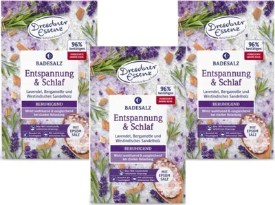 Produktbild von 3x60 g Badesalz Entspannung & Schlaf