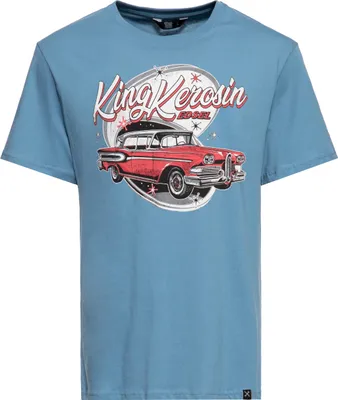 Produktbild von KING KEROSIN Print T-Shirt Mit Classic Car - Artwork Edsel Blau S