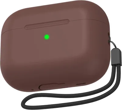Image de Étui de protection pour AirPods Pro 2 (2022), couleur marron, finition mate, durable