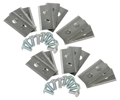 Produktbild von vhbw 18x Ersatz-Messer kompatibel mit Kress Mission KR110, KR111, KR110E, KR113, KR112, KR121E, KR120E, KR122E Rasenmäher - Ersatzklinge Silber, Stahl