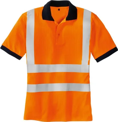 Produktbild von Warnschutz-Polo-SYLT, leuchtorange, Gr. M