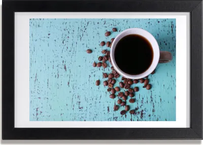Produktbild von Bild 30x20 MDF-Rahmen, Wandkunst Schwarzer Kaffee