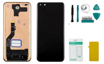 Produktbild von Huawei P40 Pro OLED Display (ohne Rahmen) schwarz - Set