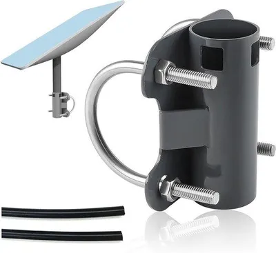 Imagen del producto de Allecto Plus: Soporte universal de 30-50 mm para antenas Starlink. Accesorios para antenas satelitales con soporte en forma de U