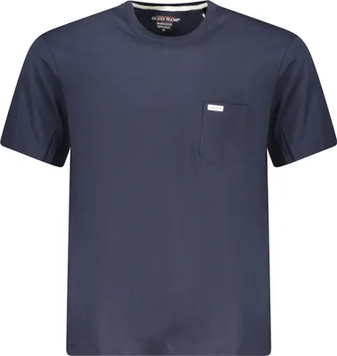 Produktbild von Herren T-Shirt Blau: Baumwolle, Regular Fit, Stylische Details
