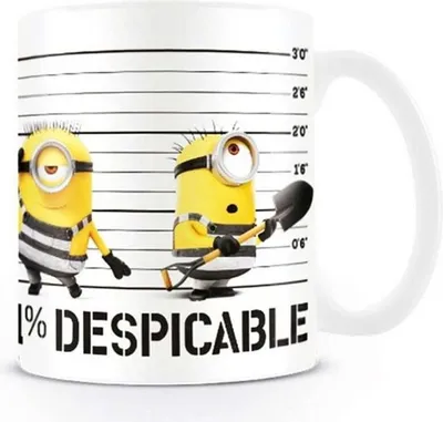 Produktbild von Minions Tasse  Despicable Me 3 weiß/gelb/schwarz Standard