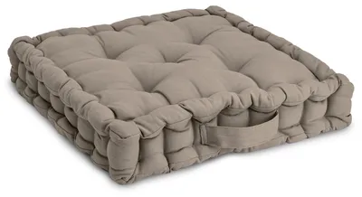 Produktbild von Beautissu Bodenkissen Sitzkissen Mila, 50x50cm, Taupe