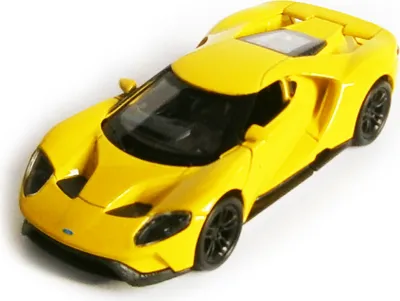 Produktbild von FORD GT 2017 12cm Metall Modellauto Modell Auto Metall Spielzeugauto Geschenk 16 (Gelb)