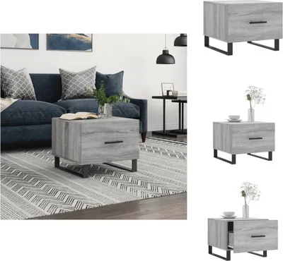 Obrázok produktu pre vidaXL Konferenčný stolík sivý Sonoma 50x50x40 cm materiál na báze dreva - Konferenčné stolíky
