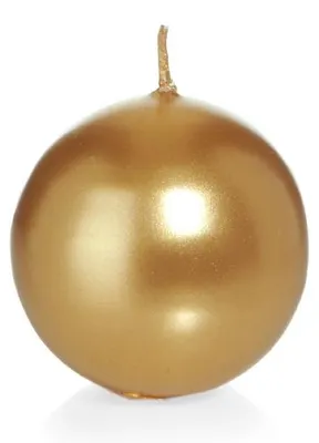 Produktbild von Kugelkerzen Metallic-Lack Gold Ø 5 cm, 12 Stück