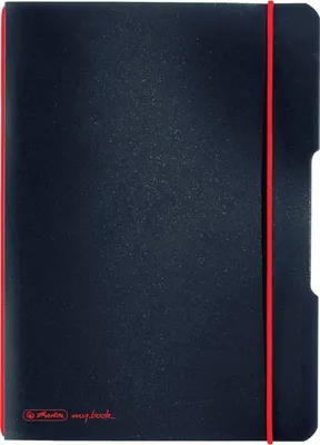 Produktbild von Herlitz Notizheft / DIN A5 / flexibel / 40 Blatt / kariert / Farbe: schwarz