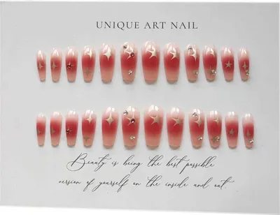 Produktbild von 标题 24 Stück rosa Diamanten Künstliche Nägel zum Aufdrücken, French Tip Press on Fake Full Cover Glue on Nails, Bling Glossy Rhinestone False Nail Tips, Künstliche Acryl Fingernägel