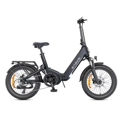Obrázek produktu pro ENGWE L20 3.0 Pro Elektrické skládací kolo - 20 palců - 250W středový motor - 7 převodů - 160 km dojezd - Hydraulické kotoučové brzdy - Černá barva