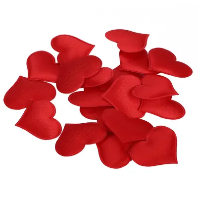 Zdjęcie produktu dla Ręcznie robione dekoracje w kształcie serca na wesela, Walentynki, rocznice i imprezy (3,2 cm, czerwone, 500 sztuk w torebce)