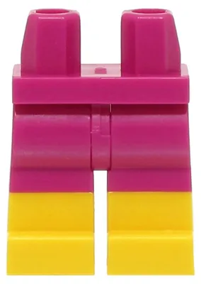 Obrázek produktu pro 2x LEGO Hüften und Beine mit gelb Stiefel Muster (970c00pb0575) – Einzelteile