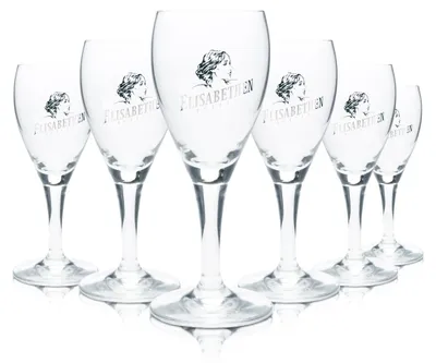 Produktbild von 6x Elisabethen Quelle Mineralwasser Glas 0,15l Kelch Pokal Gläser Gastro Sprudel