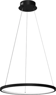 Obrázek produktu pro Moderní černá kruhová závěsná lampa Ø50cm neutrální barva LED 27W HOOP Milagro