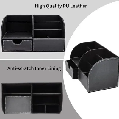 Stifthalter - Schreibtischorganizer - Büroaccessoires - 6 Fächer - 28 x 14,5 x 14,5 cm