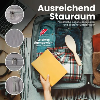 Produktbild von Hartschalenkoffer L 64 cm ca. 75L – Reisekoffer Trolley Hartschale mit 4 Rollen (360°), TSA-Schloss & Teleskopgriff, leicht & robust