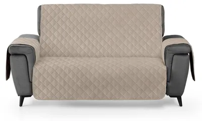 Produktbild von Abnehmbarer und umwandelbarer Sofabezug für ein Zweisitzer-Sofa mit Armlehnen