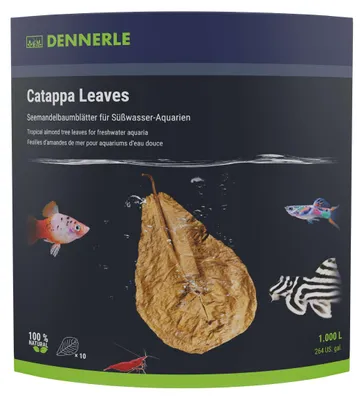 Produktbild von Dennerle Catappa Leaves - Seemandelbaumblätter, natüliche Wasserpflege und Nahrungsergänzung fürs Aquarium