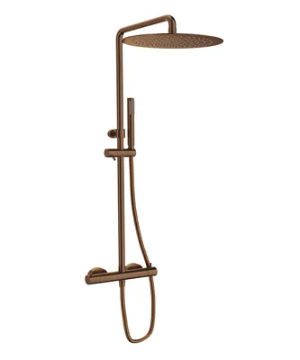 Produktbild von SANYCCES LOOP Rain Duschsystem mit Thermostat 30 cm, rosegold gebürstet