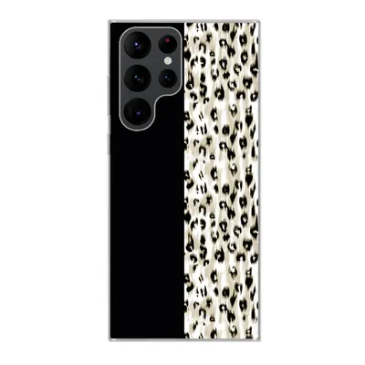 Produktbild von MuchoWow® Handyhülle Schutzhülle Hülle für Samsung Galaxy S22 Ultra Pantherdruck - Pelz - Tier Silikon Softcase Handy Hülle - Abbildung