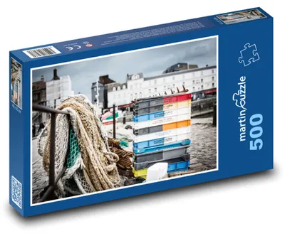 Obrázek produktu pro Puzzle 500 Pobřeží Honfleur - Francie - martinpuzzle