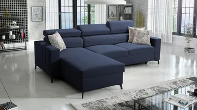 Produktbild von Ecksofa Bella I Maxi mit Schlaffunktion und Stauraum für Bettzeug für das Moderne Wohnzimmer Sawana80