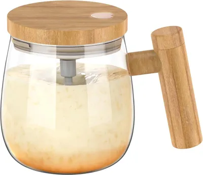 Selbstrührender Kaffeebecher 400 ml, 7000 U/min, Borosilikatglas