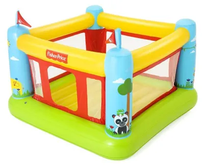 Immagine prodotto di Bestway Area giochi gonfiabile 93553 Fisher-Price Bouncetastic, dimensioni 1,75 m x 1,73 m x 1,35 m