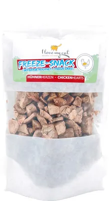 Produktbild von ILMC - Freeze-Snack für Katzen - Hühnerherzen (gefriergetrocknet) - 25 g