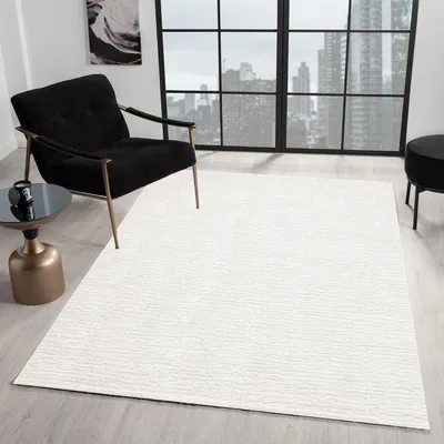Produktbild von Teppich Wohnzimmer Kurzflor Schlafzimmer läufer Hochtief-Muster/ 3D-Effekt Boho