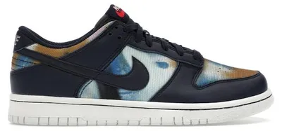 Image de Nike Dunk Low Graffiti Navy (taille enfant/adolescente) - Pointure européenne 40