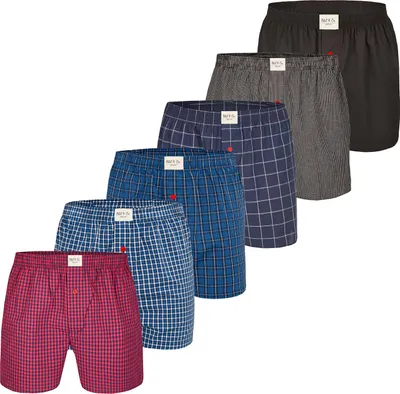 Produktbild von Phil & Co. Berlin Herren Boxer 6-Pack Classics - bunt2 - Größe XL