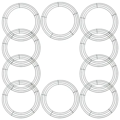 Image de Omgoods - Ensemble de 10 cercles métalliques pour couronnes, idéal pour les décorations