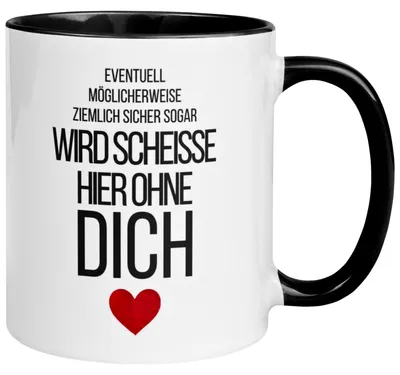 Produktbild von Tasse Abschied – „Wird scheiße hier ohne dich“ – Abschiedsgeschenk Kollegin/Kollegen